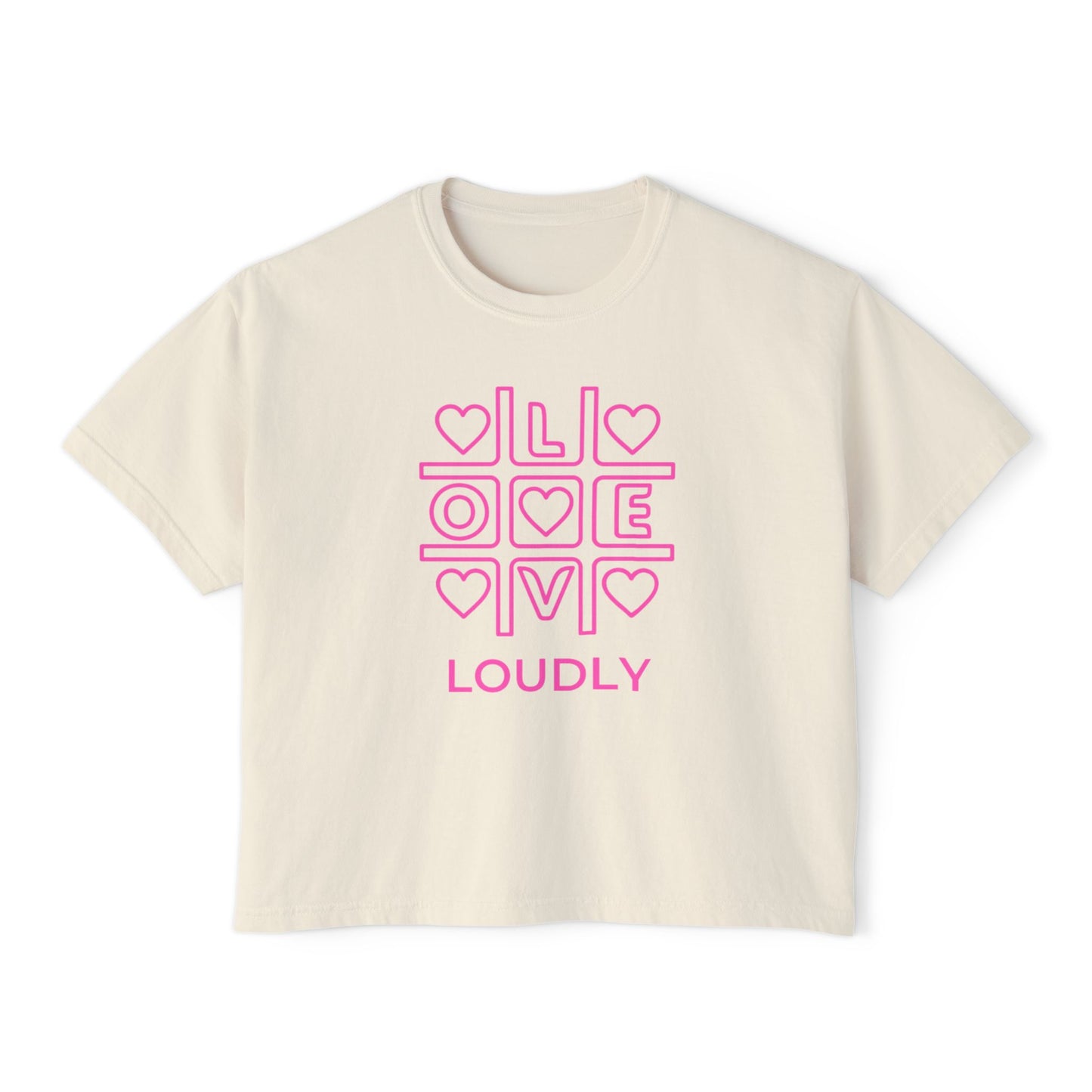 xoxo boxy tee