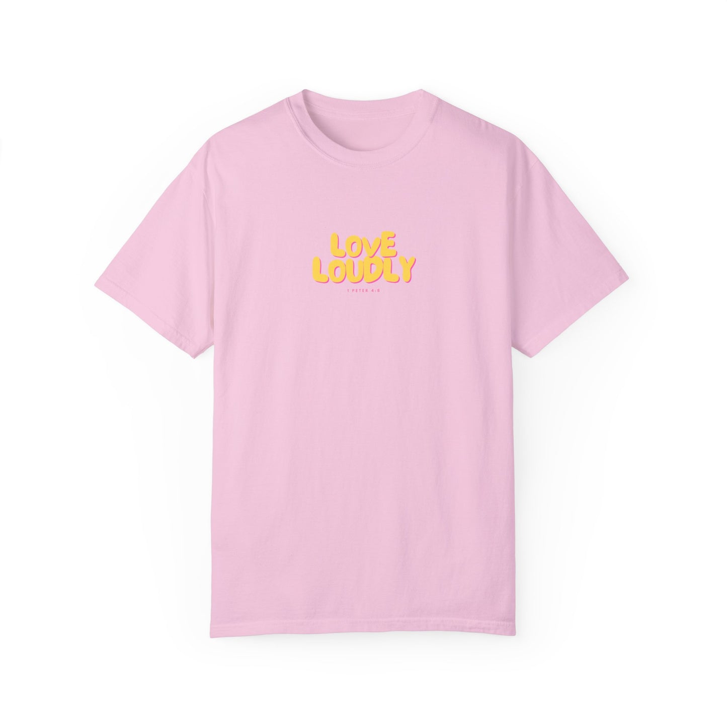 love loudly logo tee