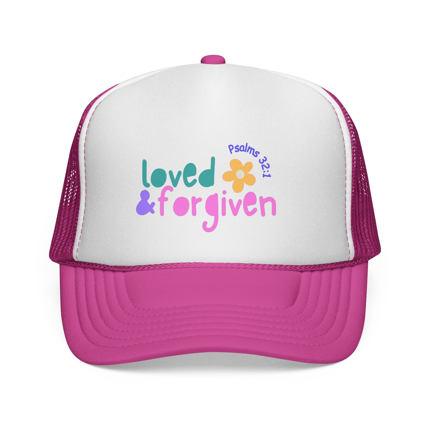 loved & forgiven trucker hat