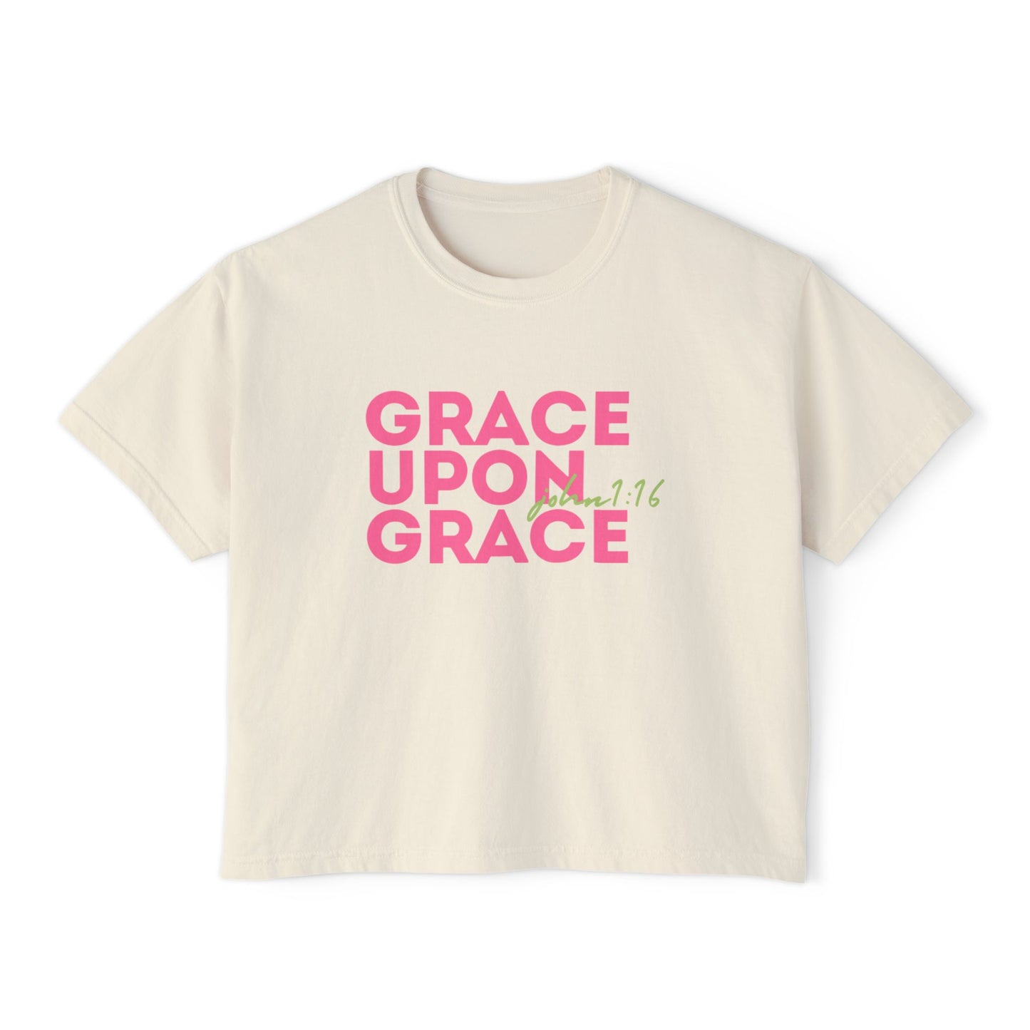 grace upon grace boxy tee