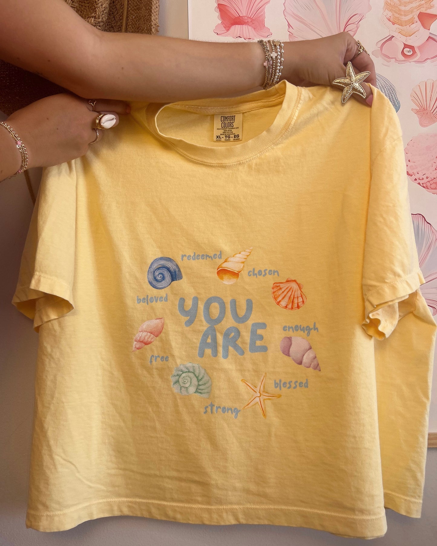 you are🐚boxy tee