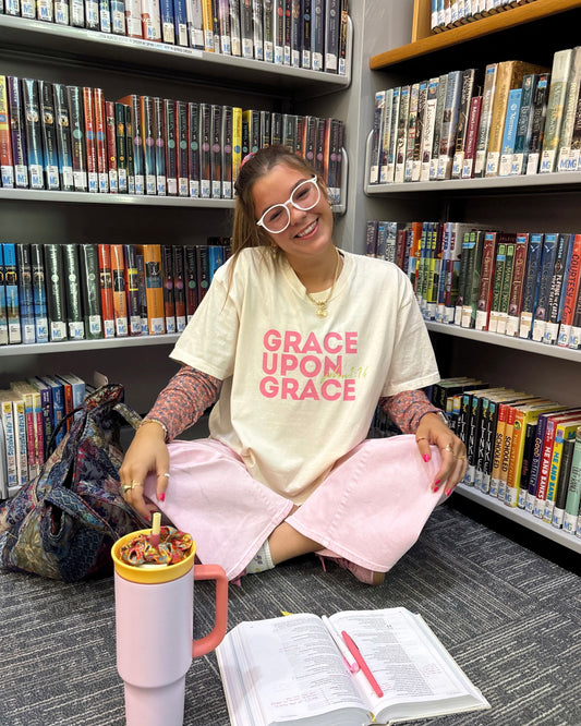 grace upon grace boxy tee