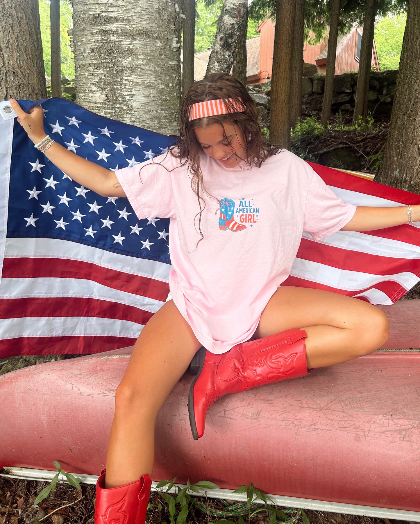 all American girl tee