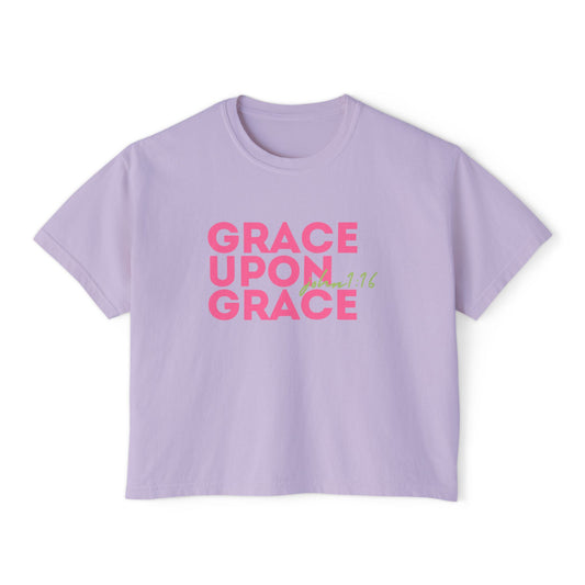 grace upon grace boxy tee